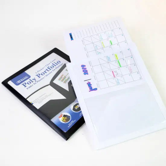 BAZIC Poly Portfolio View Cover w/ 2-Pocket {3}