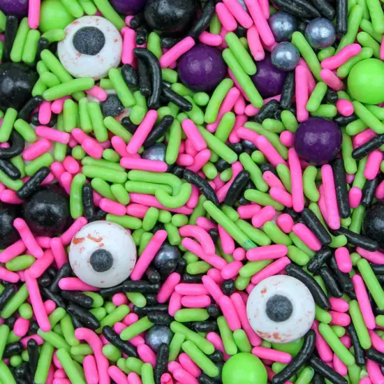 Krazy Sprinkles - Monster Mash Mix (1/2 Cup, 1x Jar) for Cakes, Ice Cream & Cookies {1}