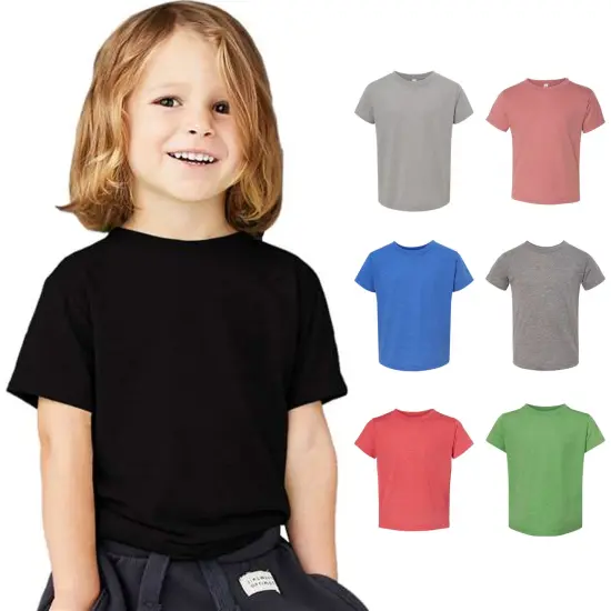 BELLA + CANVAS&reg; Crewneck Short Sleeve Toddler Triblend Tee Shirt For Youth {2}