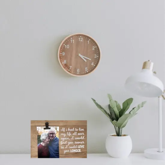 Decorative Wood Clip Frame: Love You Longer {2}