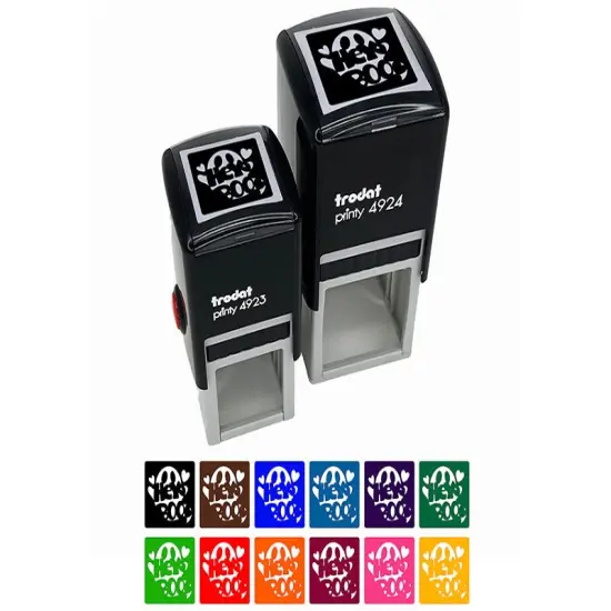 Hey Boo Ghost Halloween Self-Inking Rubber Stamp Ink Stamper Black {7}
