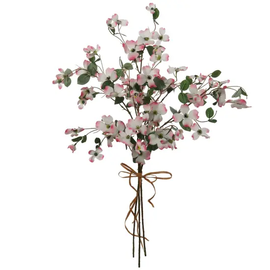 30" Pink Dogwood Spray - 24-Pack, Lifelike Silk Flowers, Elegant Floral D&eacute;cor, Perfect for Arrangements, Events & Home - Ideal for All Seasons, Floral Home by Artificial Flowers {3}