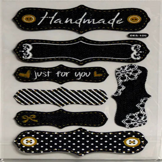 Designer Denim Cloth Label Stickers {1}