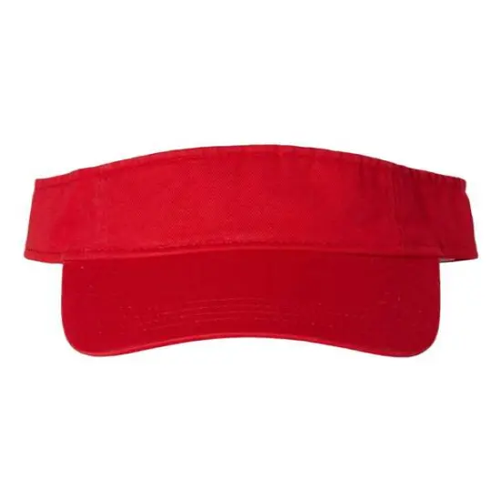 Valucap&reg; Bio-Washed Visor Red {1}