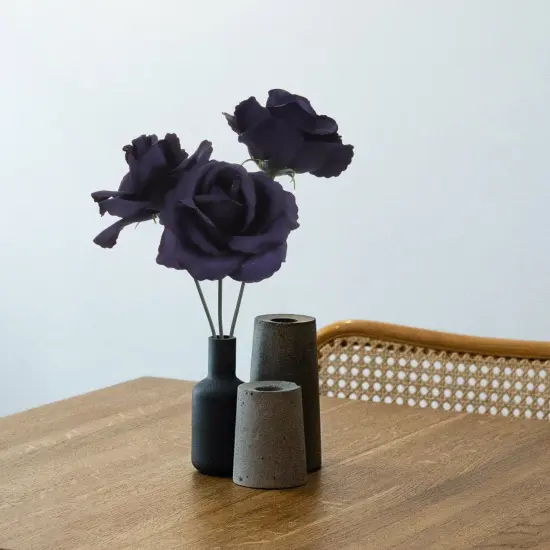 50-Pack: Navy Blue Rose Picks, 8" Stems, 3" Wide, Floral Home by Artificial Flowers {5}
