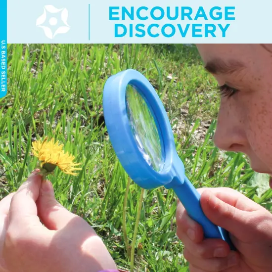 Kids Magnifying Glass Set &ndash; 6 Pack Large Plastic Magnifying Glasses {3}