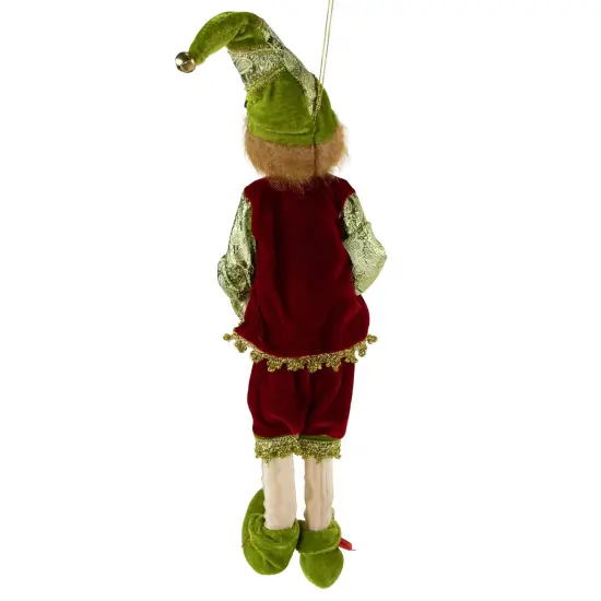 Northlight Poseable Whimsical Elf Christmas Figurine - 18" Red {6}
