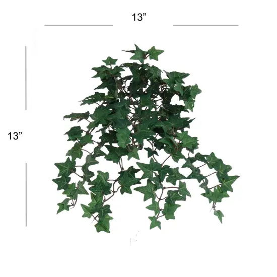 12-Pack: 13" Mini English Ivy Bush with 176 Silk Leaves, Floral Home by Artificial Flowers {2}