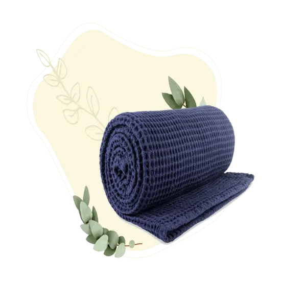 Waffle Weave Throw Ivory {5}