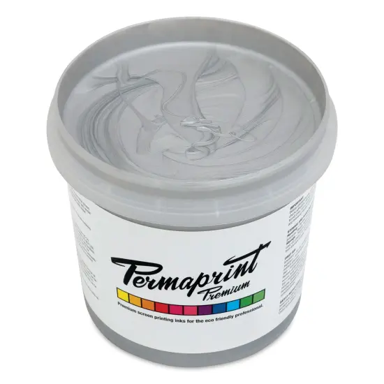 Permaprint Premium Screen Ink - Pearl Silver, 1 L {1}