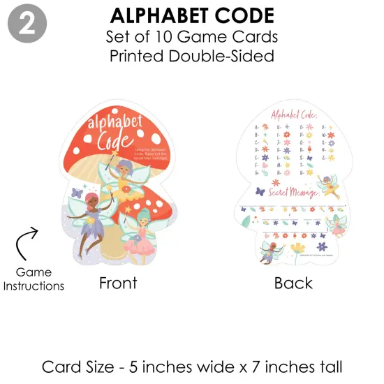 Big Dot of Happiness Let's Be Fairies - 4 Fairy Garden Birthday Party Games - 10 Cards Each - Gamerific Bundle {6}