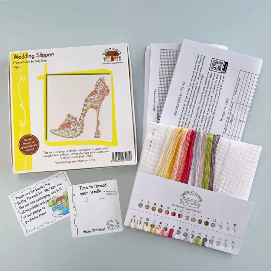 Wedding Slipper XSK11 Counted Cross Stitch Kit {2}