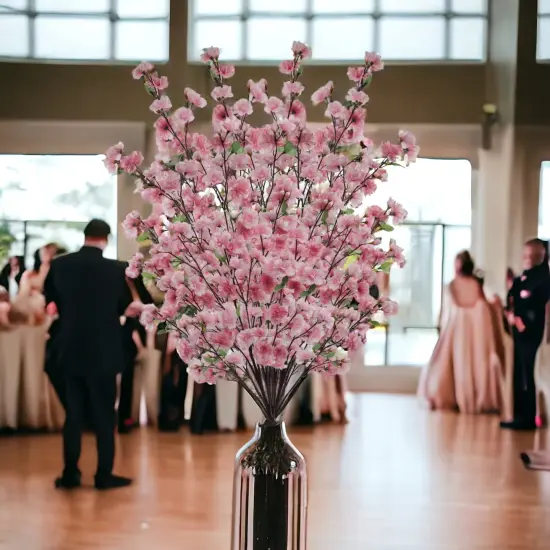 12-Pack Massive Dark Pink Cherry Blossom Spray - Lifelike Floral Accents for Home D&eacute;cor & Spring Arrangements - Elegant Touch, Floral Home by Artificial Flowers {6}