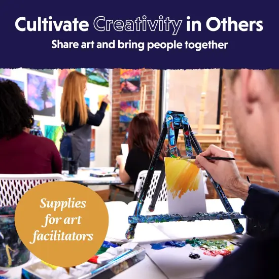 Acrylic Paint Set for Adults and Kids - 12 Pack of 12mL Paints with 12 Art Brushes & 4 Canvases, Non-Toxic Craft Paint for Easter Eggs, Ceramic Rock Paint - Art Supplies {3}