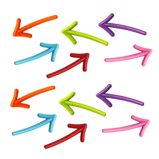 Wrapables Novelty Refrigerator Magnets for Kitchen, Whiteboards, Cabinets, and Lockers (Set of 12) Arrows {1}