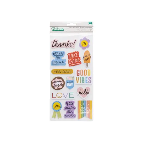 Thickers - PB - Kid and Heart - Phrase - Foam IRIDESCENT FOIL (27 pc) 34003734 {3}