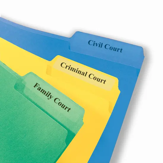 Avery Clear Self-Adhesive Filing Labels, 2/3" x 3-7/16", 450 Printable Labels, Glossy Clear (5029) {2}