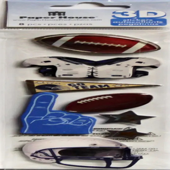 Paper House Dimensional 3D Football Stickers {1}