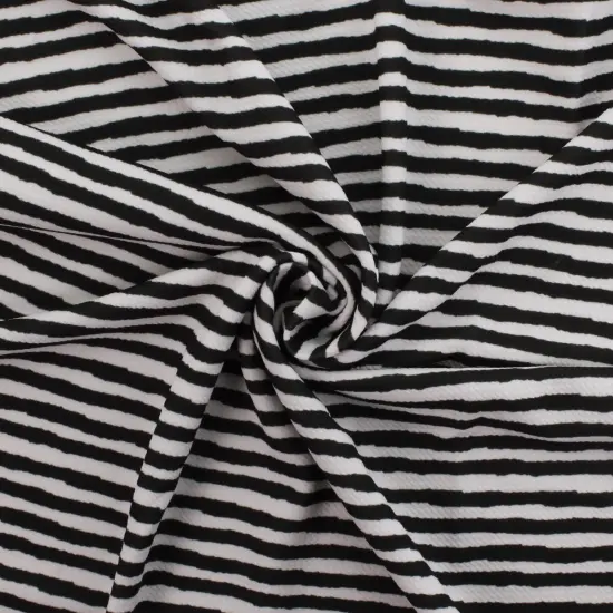 Black Brush Stroke Stripes Bullet Fabric 1 yard {1}