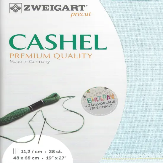 Precut Zweigart Cashel 28 count Ice Blue {1}