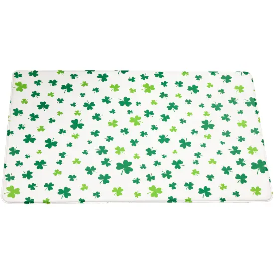 Northlight St. Patrick's Day Shamrocks Kitchen Floor Comfort Mat - 29.5" Green {4}