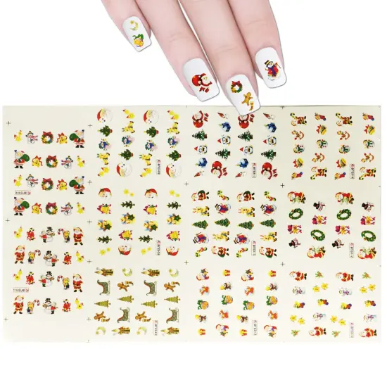 Wrapables Fingernail Tattoo Christmas Nail Art 2 (11 Designs/220 Nail Tattoos) {1}