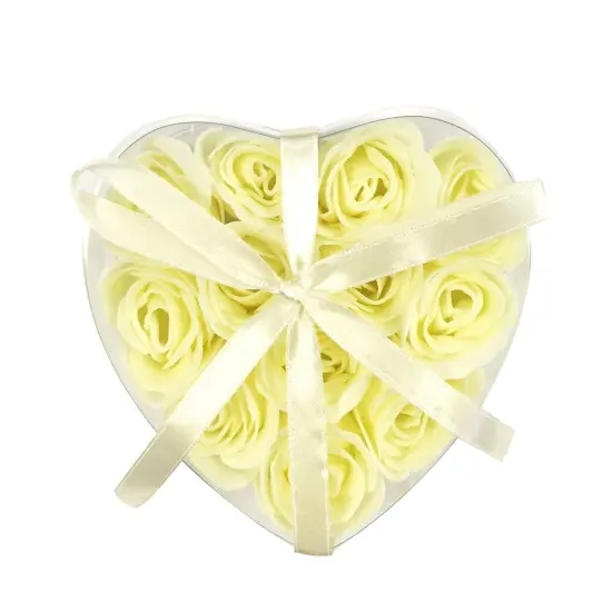 Wrapables Scented Rose Soaps (Set of 12), Ivory {1}