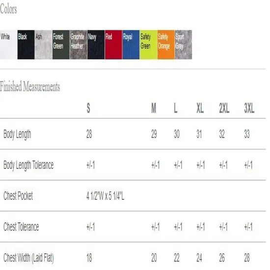 Gildan&reg; Dryblend Pocket Crewneck Short Sleeve T-Shirt Cotton Polyester Blend Black {6}