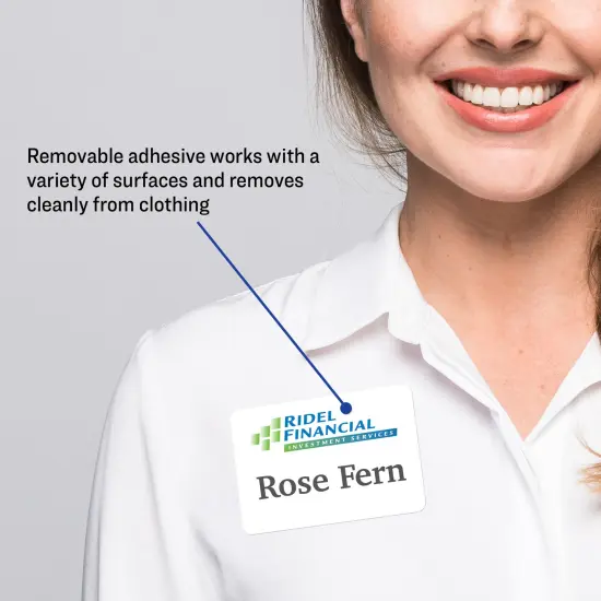 Avery Flexible Printable Name Tags, 2-1/3" x 3-3/8", Matte White, 160 Removable Name Badges (8395) {2}