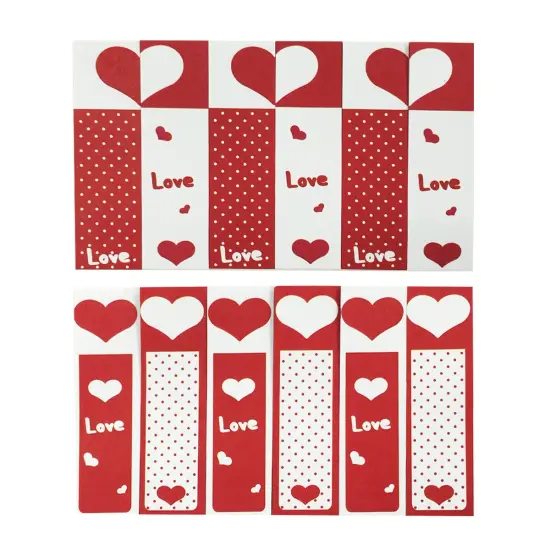 Wrapables Bookmark Flag Tab Sticky Notes (Set of 2), Sweetheart {2}
