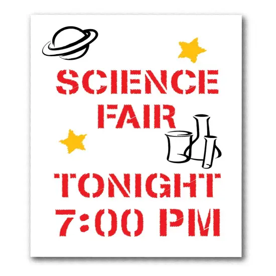 Creative Start Reusable Cardstock Paper Stencil Kit, Block Font, 7", 45 Characters {3}