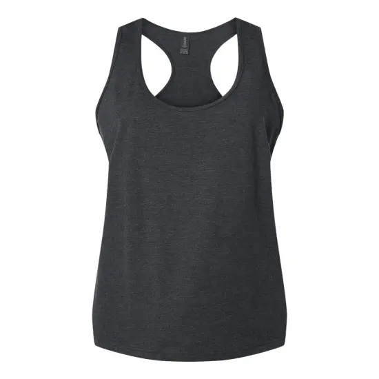 Gildan&reg; Softstyle Women&rsquo;s CVC Racerback Tank Top - 64220LCVC Pitch black mist {7}