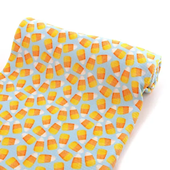 Retro Candy Corn Mineral Blue Bullet Fabric 1 yard {5}