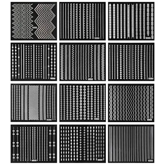 Wrapables 12 Sheets Holographic Nail Stickers {3}