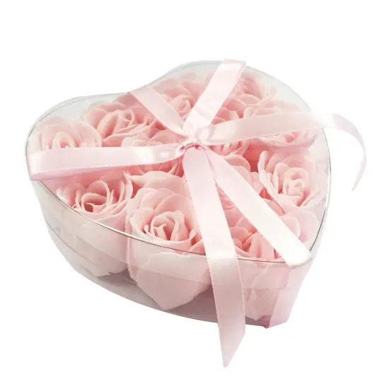 Wrapables Scented Rose Soaps (Set of 12), Pink {2}