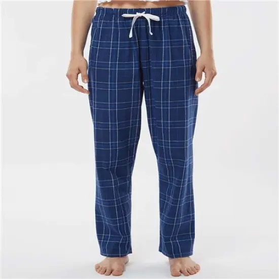 Luxurious Haley Flannel Pant | RADYAN&reg; Navy field day plaid {1}
