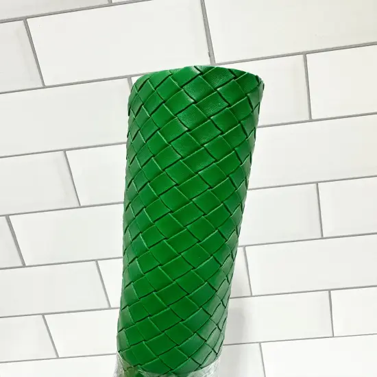 Green Diamond Weave Vinyl {2}