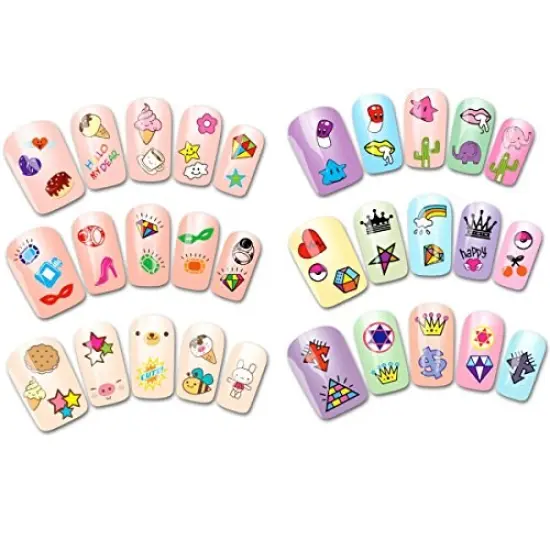 Wrapables 30 Sheets Funky Patterns Nail Art Nail Stickers 3d Nail Decals Nail Art for Children {2}