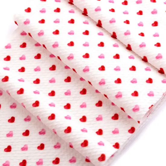 Pink Valentine Hearts Ditsy Bullet Fabric 1 yard {3}