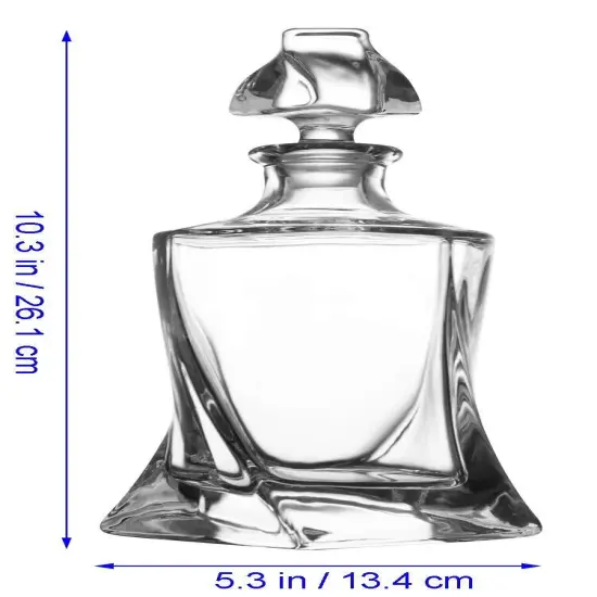 Glass Whisky Decanter with Stopper Lid {3}