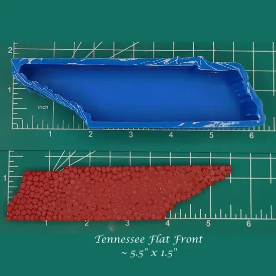 Tennessee - Flat Front - Silicone Freshie Mold {1}