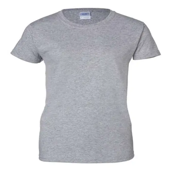 Gildan® Ultra Cotton Women’s Crewneck Short Sleeve T-Shirt Sport grey {6}