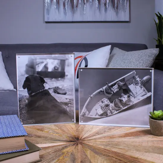 7Penn Acrylic Picture Frames Double Sided Set 8x10in Magnet Clear Picture Frames {5}