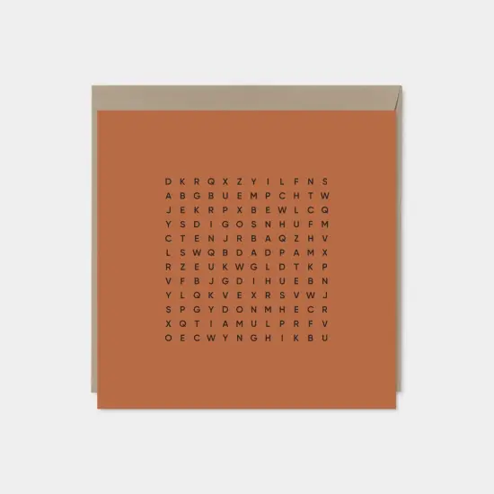 Thank You Dad Word Search Father's Day Card {1}