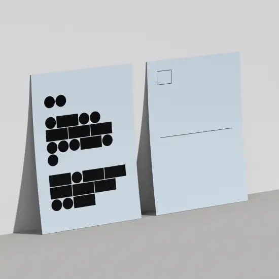 Morse Code Print, Jumbo Art Card, {2}