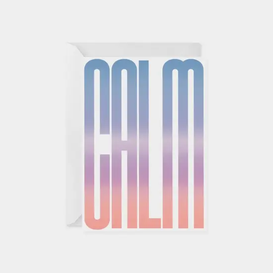 "Calm" Gradient Ombre Card {1}