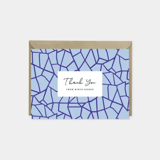 Pattern Thank You Card X, Designer Thank {1}