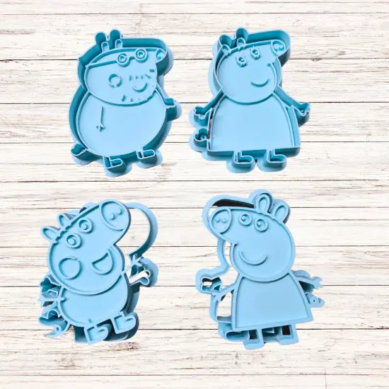 Peppa Pig N Family Cookie Cutters, cookie cutters, Fondant cutters, {2}