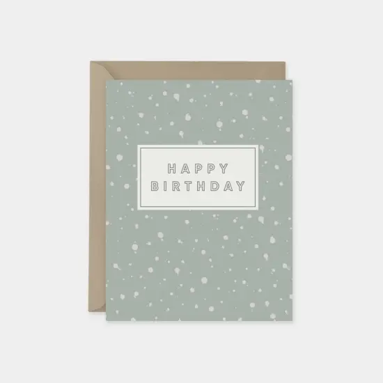 Ink Splot Busk Happy Birthday Card {3}