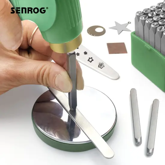 Bench Block for Jewelry Making, No-Rebound Steel Block, Dia:3'' Height: 9/16'', Jewelry Metal Stamping Tools for Jewelry Making & Metal Stamping, Alloy Steel, Mirror Surface, Chrome-Plating {4}